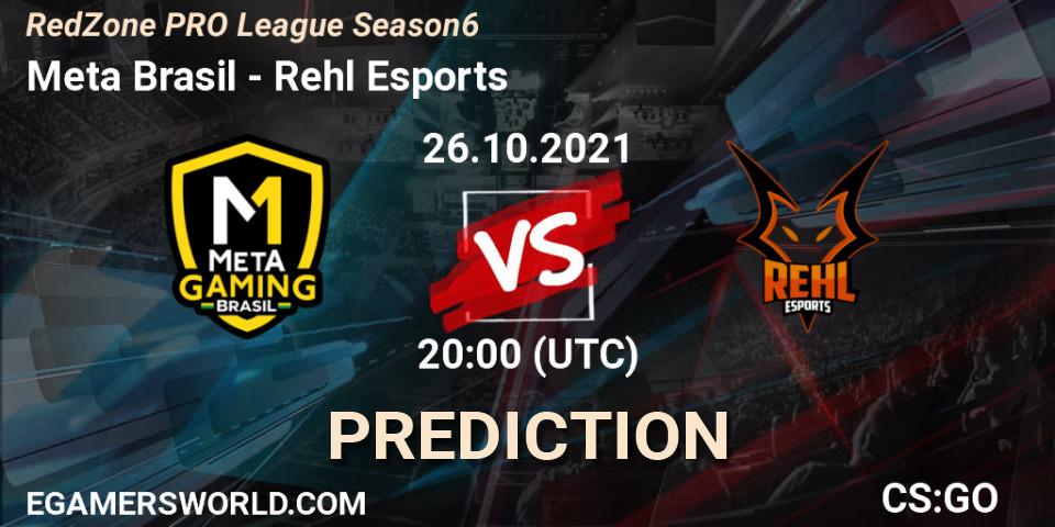 Pronóstico Meta Gaming BR - Rehl Esports. 26.10.21, CS2 (CS:GO), RedZone PRO League Season 6