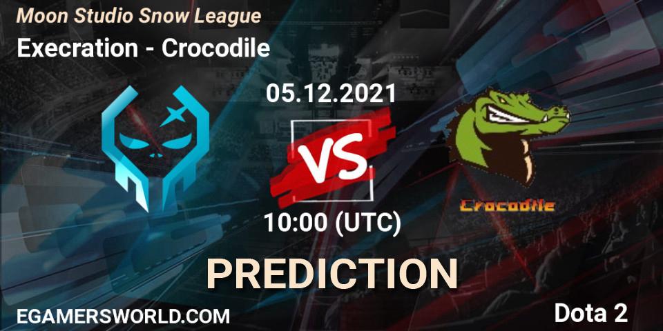 Pronóstico Execration - Crocodile. 05.12.2021 at 10:58, Dota 2, Moon Studio Snow League