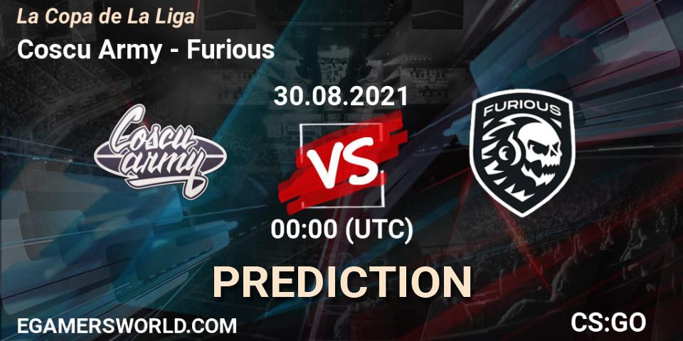 Pronóstico Coscu Army - Furious. 29.08.2021 at 23:00, Counter-Strike (CS2), La Copa de La Liga