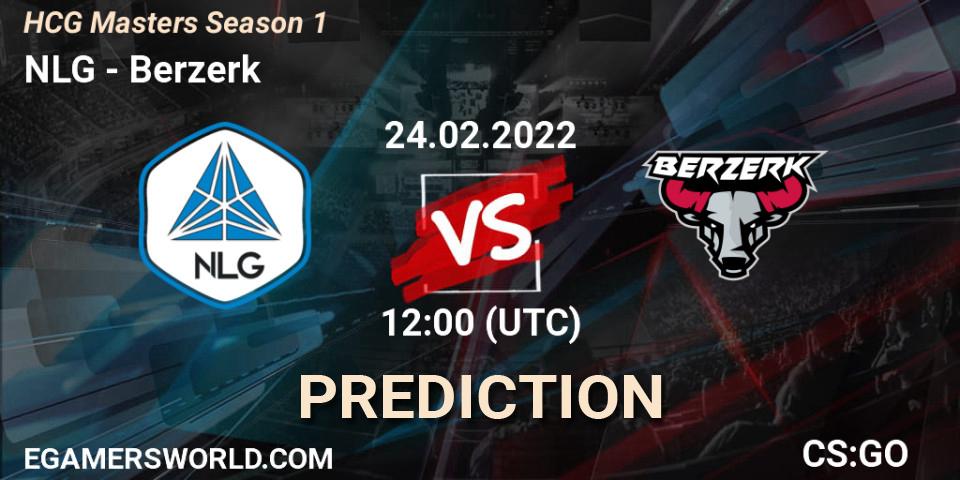 Pronóstico NLG - Berzerk. 24.02.2022 at 12:00, Counter-Strike (CS2), HCG Masters Season 1