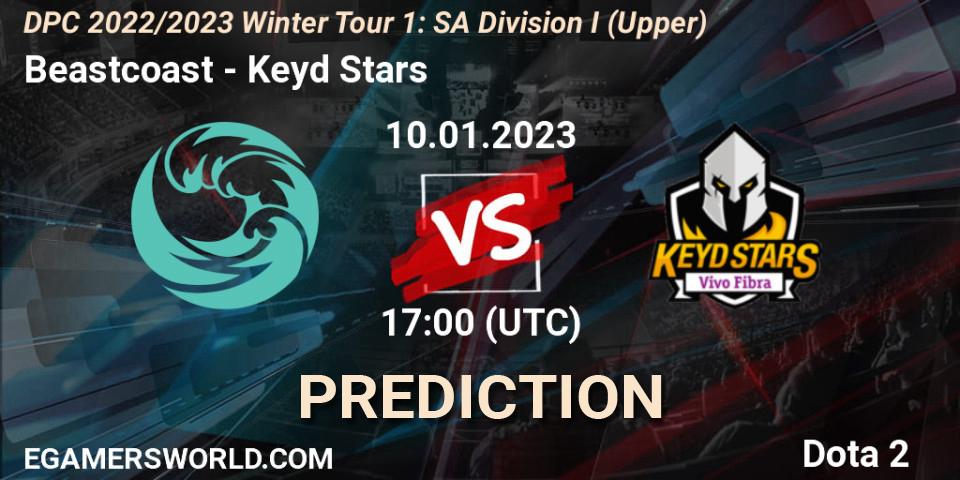 Pronóstico Beastcoast - Keyd Stars. 10.01.2023 at 17:36, Dota 2, DPC 2022/2023 Winter Tour 1: SA Division I (Upper) 