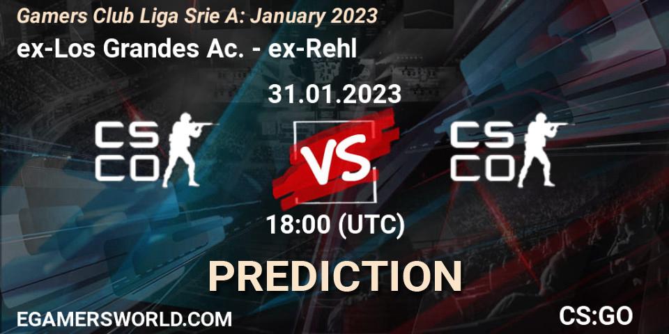 Pronóstico ex-Los Grandes Ac. - ex-Rehl. 31.01.23, CS2 (CS:GO), Gamers Club Liga Série A: January 2023