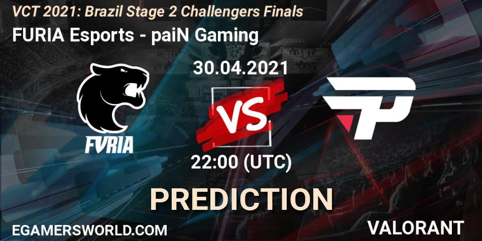 Pronóstico FURIA Esports - paiN Gaming. 01.05.2021 at 16:00, VALORANT, VCT 2021: Brazil Stage 2 Challengers Finals