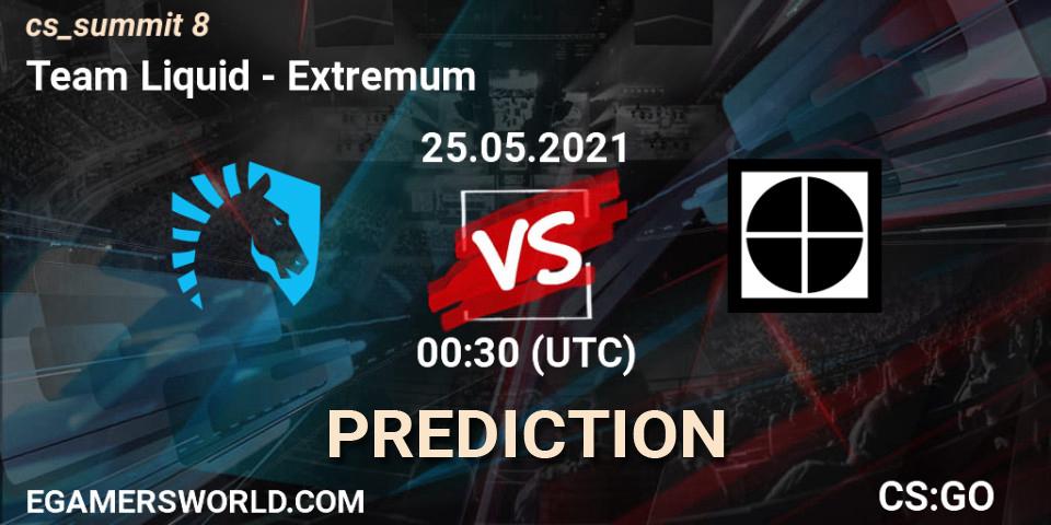 Pronóstico Team Liquid - Extremum. 25.05.2021 at 00:30, Counter-Strike (CS2), cs_summit 8