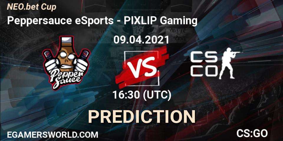 Pronóstico Peppersauce eSports - PIXLIP Gaming. 10.04.2021 at 14:00, Counter-Strike (CS2), NEO.bet Cup