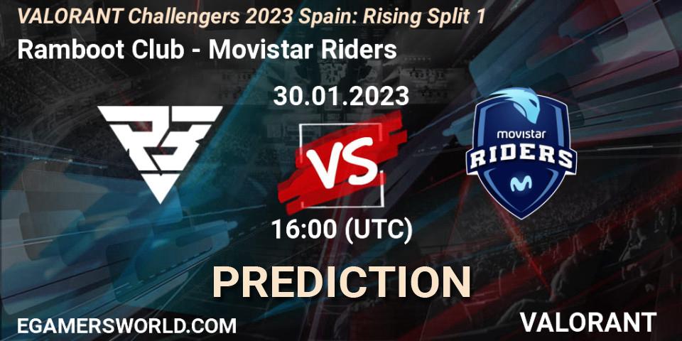 Pronóstico Ramboot Club - Movistar Riders. 30.01.23, VALORANT, VALORANT Challengers 2023 Spain: Rising Split 1