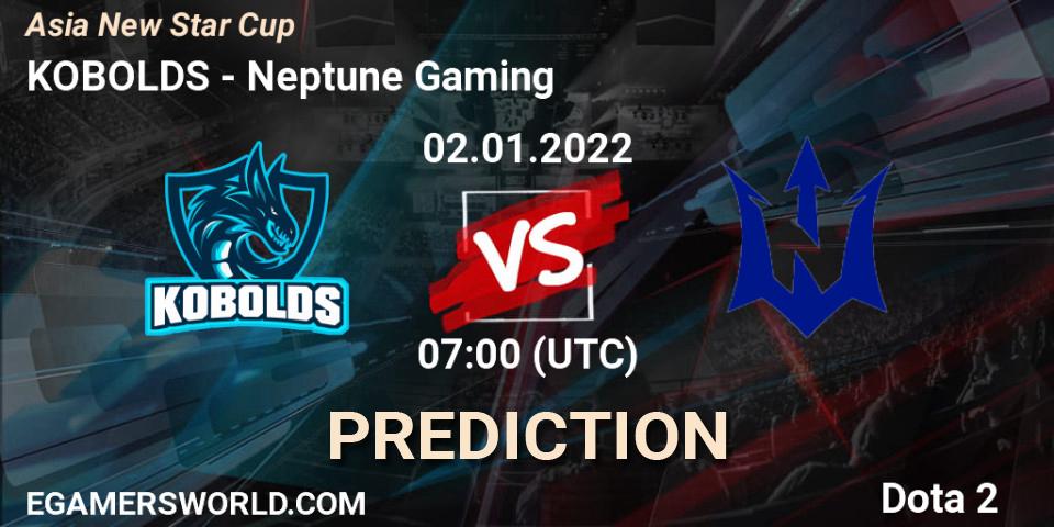 Pronóstico KOBOLDS - Neptune Gaming. 02.01.2022 at 07:08, Dota 2, Asia New Star Cup