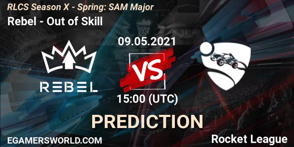 Pronóstico Rebel - Out of Skill. 09.05.2021 at 15:00, Rocket League, RLCS Season X - Spring: SAM Major