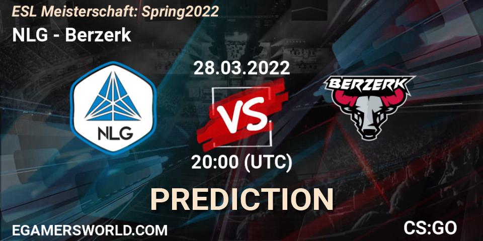 Pronóstico NLG - Berzerk. 28.03.22, CS2 (CS:GO), ESL Meisterschaft: Spring 2022
