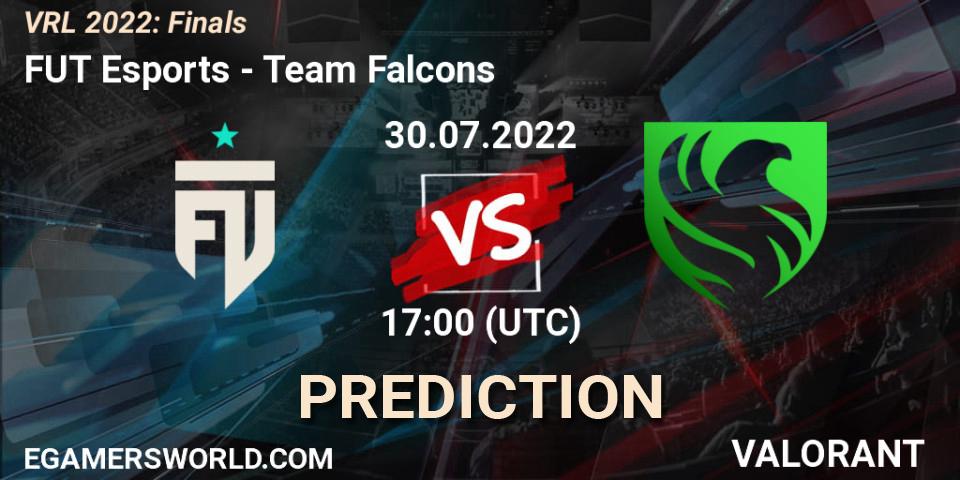 Pronóstico FUT Esports - Team Falcons. 30.07.2022 at 17:00, VALORANT, VRL 2022: Finals