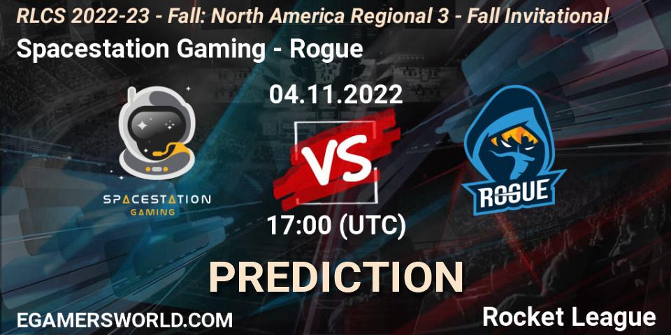 Pronóstico Spacestation Gaming - Rogue. 04.11.22, Rocket League, RLCS 2022-23 - Fall: North America Regional 3 - Fall Invitational