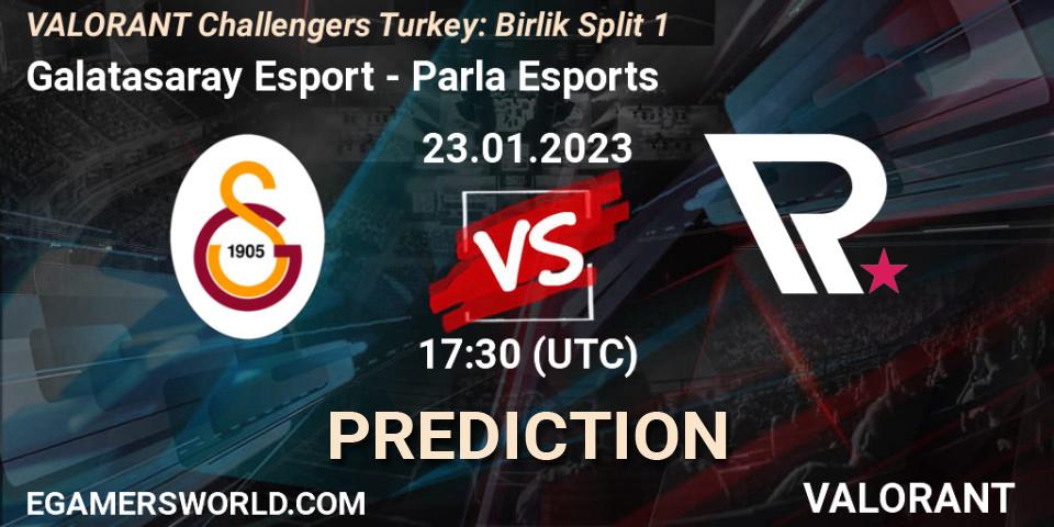 Pronóstico Galatasaray Esport - Parla Esports. 23.01.2023 at 18:40, VALORANT, VALORANT Challengers 2023 Turkey: Birlik Split 1