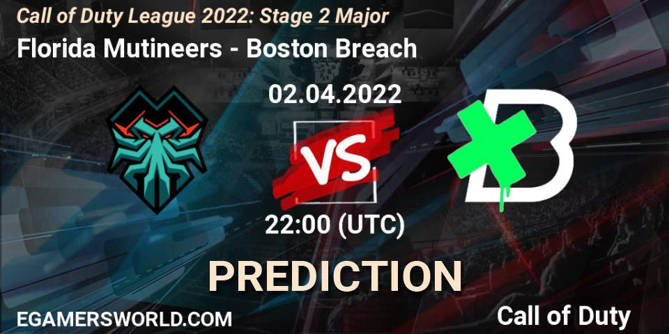 Pronóstico Florida Mutineers - Boston Breach. 02.04.22, Call of Duty, Call of Duty League 2022: Stage 2 Major
