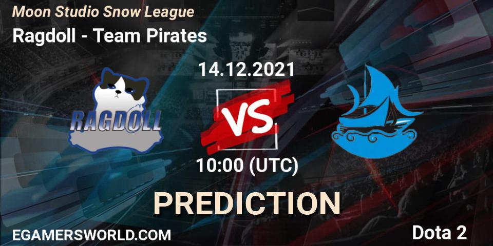 Pronóstico Ragdoll - Team Pirates. 14.12.2021 at 10:29, Dota 2, Moon Studio Snow League