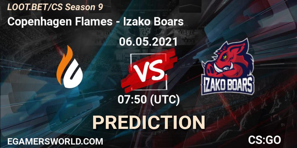 Pronóstico Copenhagen Flames - Izako Boars. 06.05.2021 at 07:50, Counter-Strike (CS2), LOOT.BET/CS Season 9