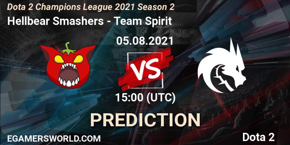 Pronóstico Hellbear Smashers - Team Spirit. 05.08.2021 at 15:08, Dota 2, Dota 2 Champions League 2021 Season 2