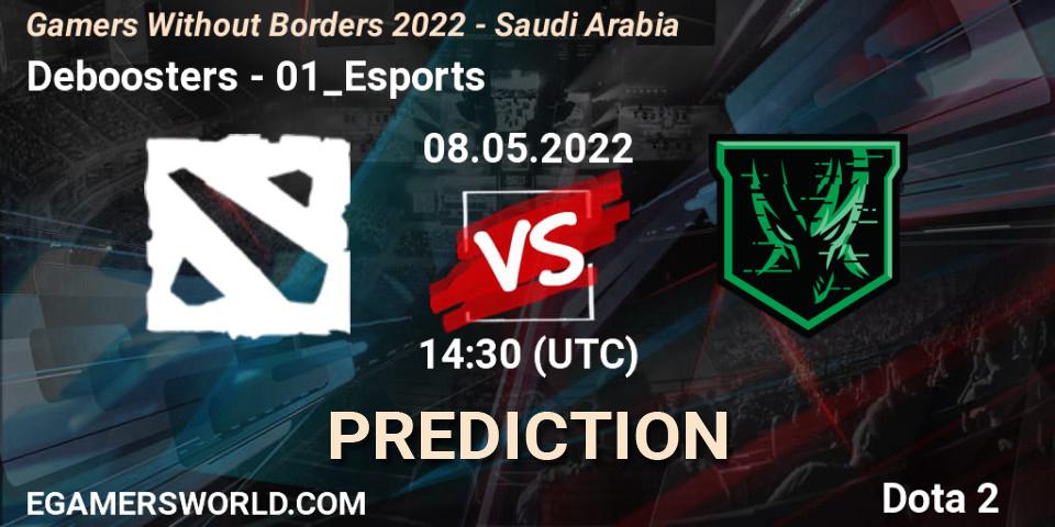 Pronóstico Deboosters - 01_Esports. 08.05.2022 at 14:25, Dota 2, Gamers Without Borders 2022 - Saudi Arabia