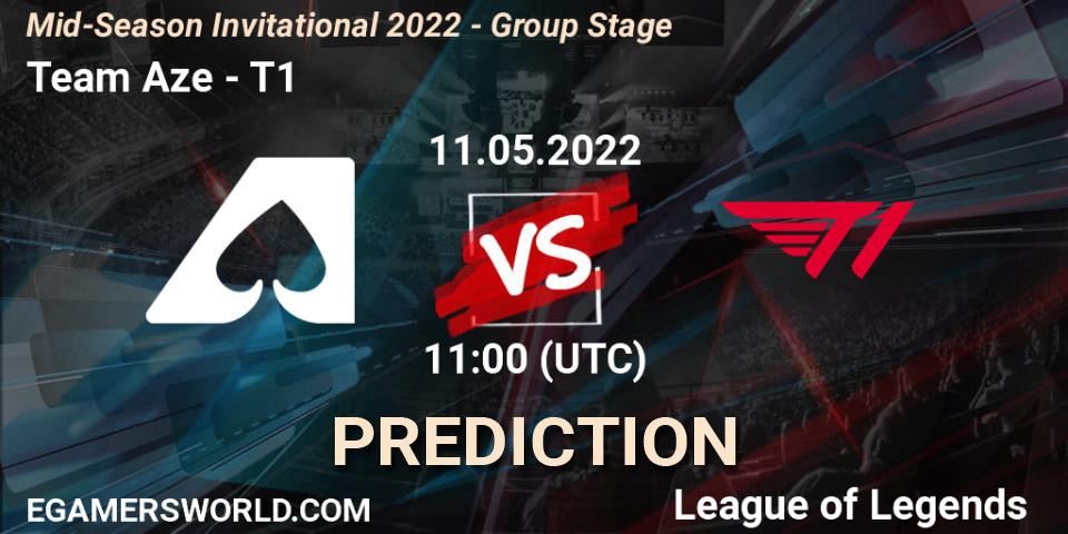 Pronóstico Team Aze - T1. 11.05.2022 at 11:20, LoL, Mid-Season Invitational 2022 - Group Stage