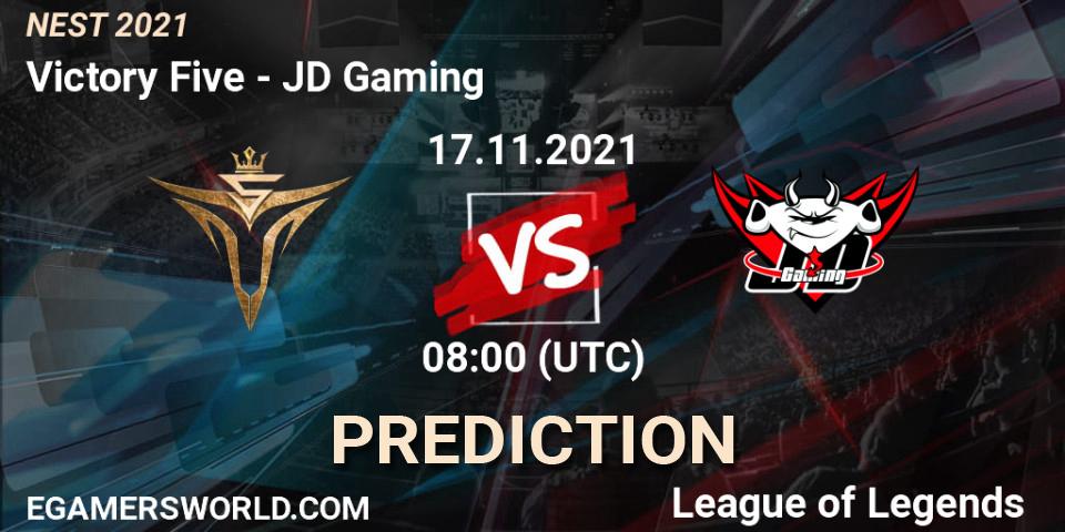 Pronóstico JD Gaming - Victory Five. 17.11.2021 at 08:00, LoL, NEST 2021