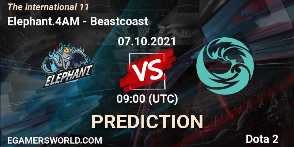 Pronóstico Elephant.4AM - Beastcoast. 07.10.2021 at 11:04, Dota 2, The Internationa 2021