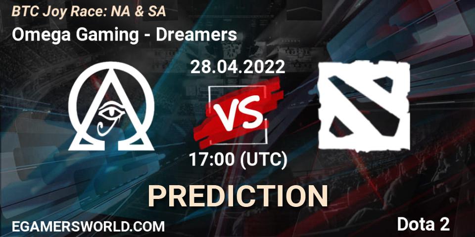 Pronóstico Omega Gaming - Dreamers. 28.04.2022 at 17:05, Dota 2, BTC Joy Race: NA & SA