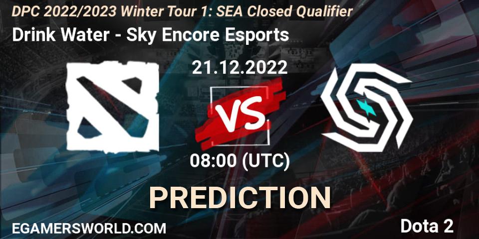 Pronóstico Drink Water - Sky Encore Esports. 21.12.2022 at 08:00, Dota 2, DPC 2022/2023 Winter Tour 1: SEA Closed Qualifier
