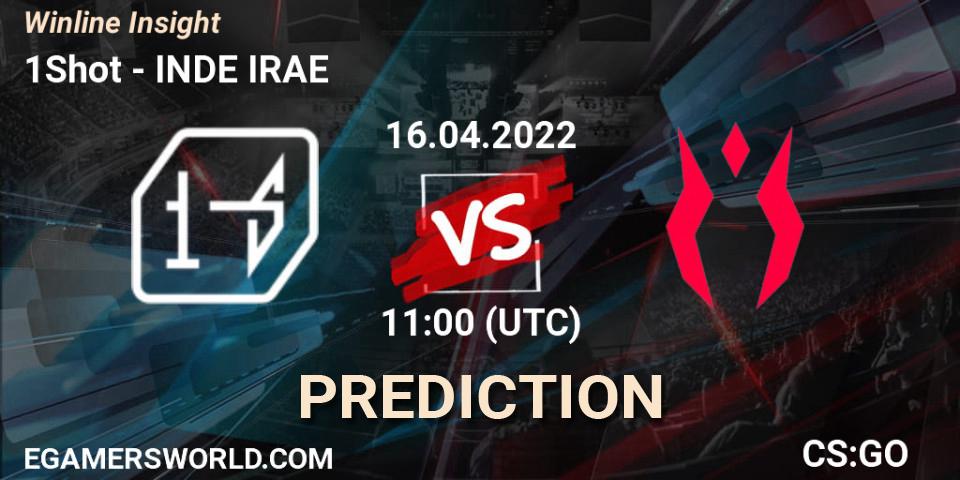 Pronóstico 1Shot - INDE IRAE. 16.04.2022 at 11:00, Counter-Strike (CS2), Winline Insight