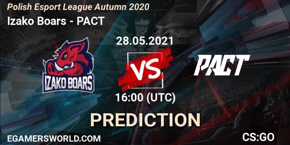 Pronóstico Izako Boars - PACT. 28.05.2021 at 16:00, Counter-Strike (CS2), Polish Esport League Spring 2021 Finals