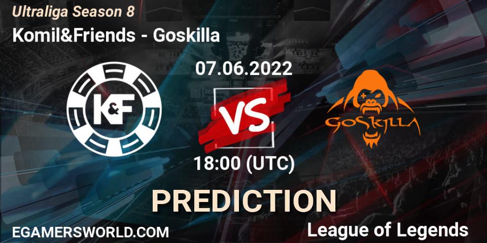 Pronóstico Komil&Friends - Goskilla. 07.06.2022 at 18:00, LoL, Ultraliga Season 8