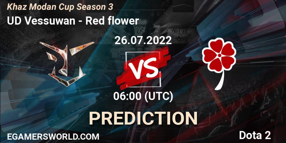 Pronóstico UD Vessuwan - Red flower. 26.07.2022 at 06:21, Dota 2, Khaz Modan Cup Season 3