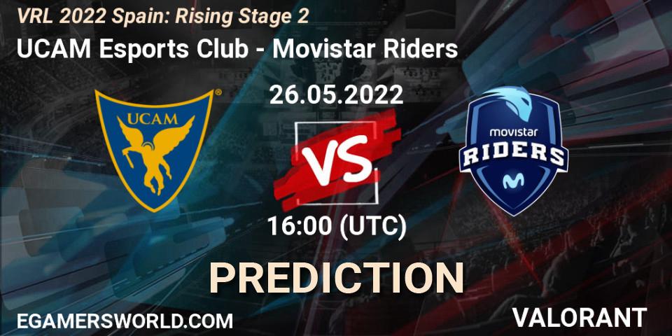 Pronóstico UCAM Esports Club - Movistar Riders. 26.05.2022 at 16:10, VALORANT, VRL 2022 Spain: Rising Stage 2