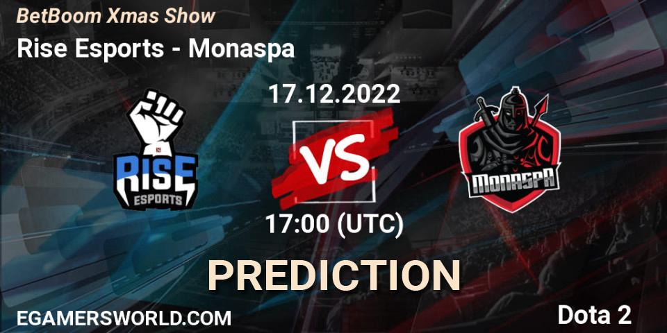 Pronóstico Rise Esports - Monaspa. 17.12.2022 at 17:01, Dota 2, BetBoom Xmas Show
