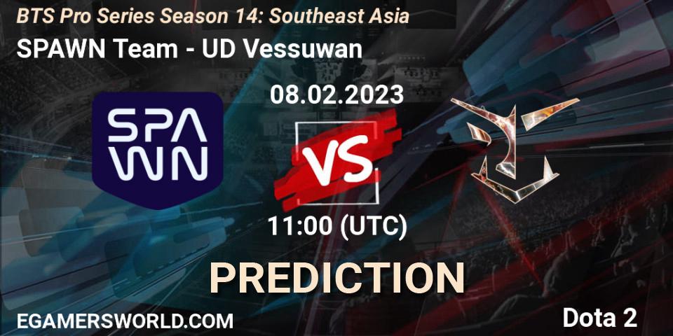 Pronóstico SPAWN Team - UD Vessuwan. 09.02.23, Dota 2, BTS Pro Series Season 14: Southeast Asia