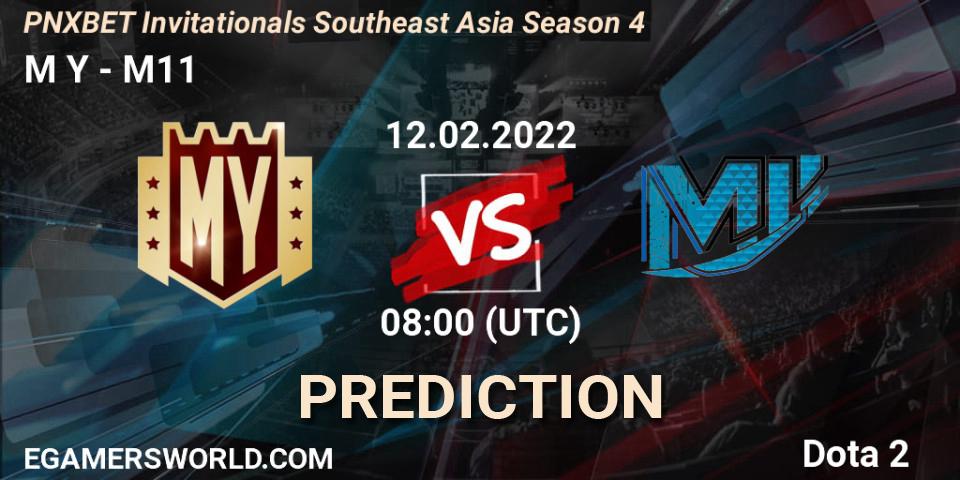 Pronóstico M Y - M11. 12.02.2022 at 08:28, Dota 2, PNXBET Invitationals Southeast Asia Season 4