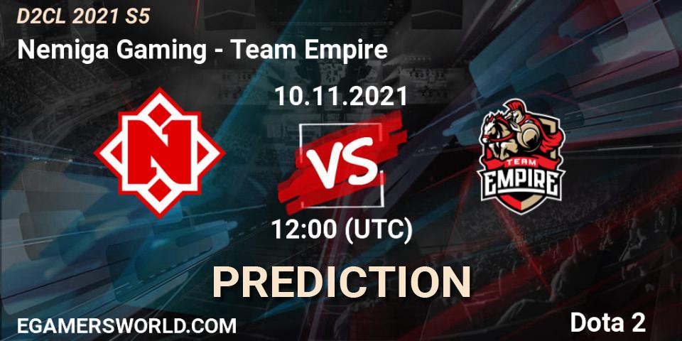 Pronóstico Nemiga Gaming - Team Empire. 10.11.21, Dota 2, Dota 2 Champions League 2021 Season 5