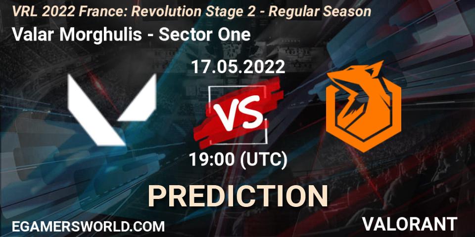 Pronóstico Valar Morghulis - Sector One. 17.05.2022 at 19:40, VALORANT, VRL 2022 France: Revolution Stage 2 - Regular Season