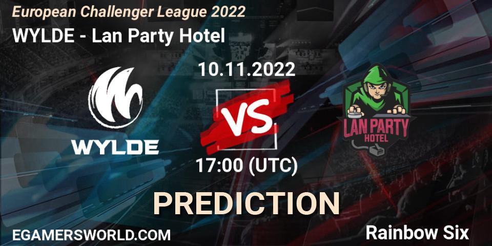 Pronóstico WYLDE - Lan Party Hotel. 10.11.2022 at 17:00, Rainbow Six, European Challenger League 2022