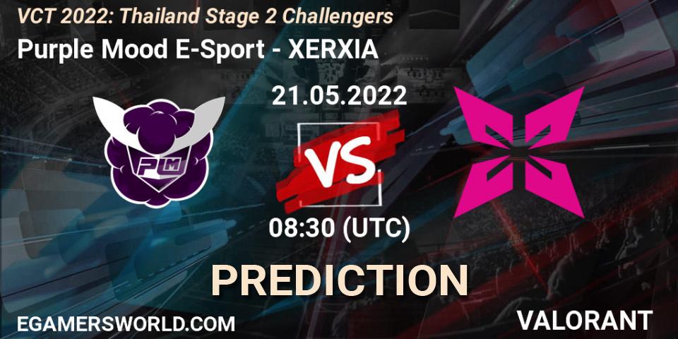 Pronóstico Purple Mood E-Sport - XERXIA. 21.05.2022 at 08:30, VALORANT, VCT 2022: Thailand Stage 2 Challengers
