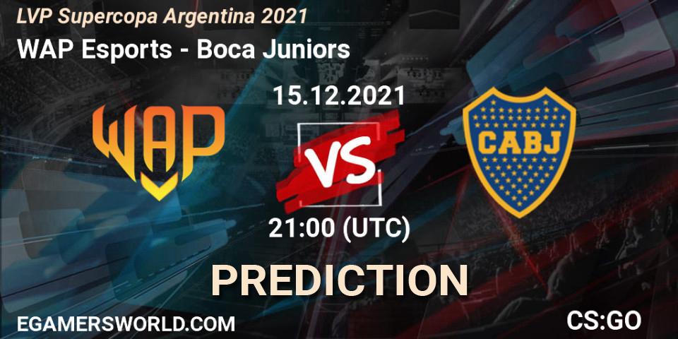 Pronóstico WAP Esports - Boca Juniors. 15.12.2021 at 21:00, Counter-Strike (CS2), LVP Supercopa Argentina 2021