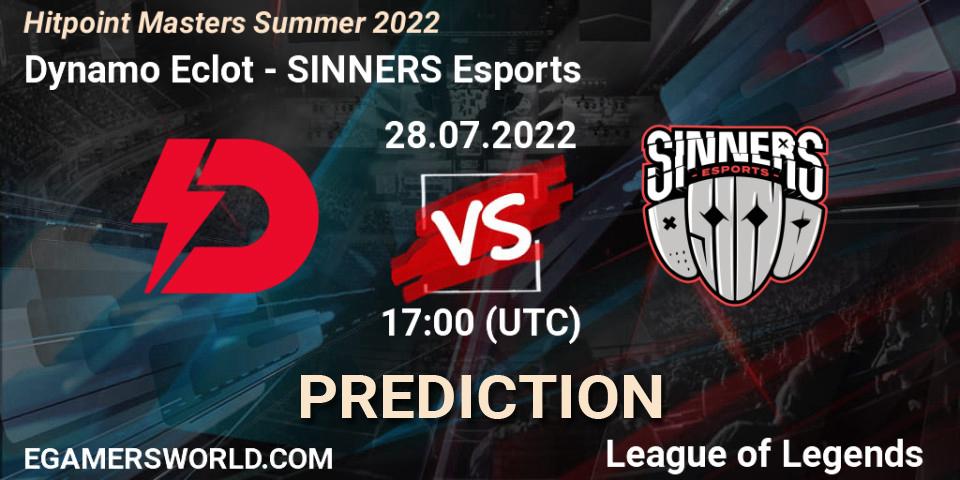 Pronóstico Dynamo Eclot - SINNERS Esports. 28.07.22, LoL, Hitpoint Masters Summer 2022
