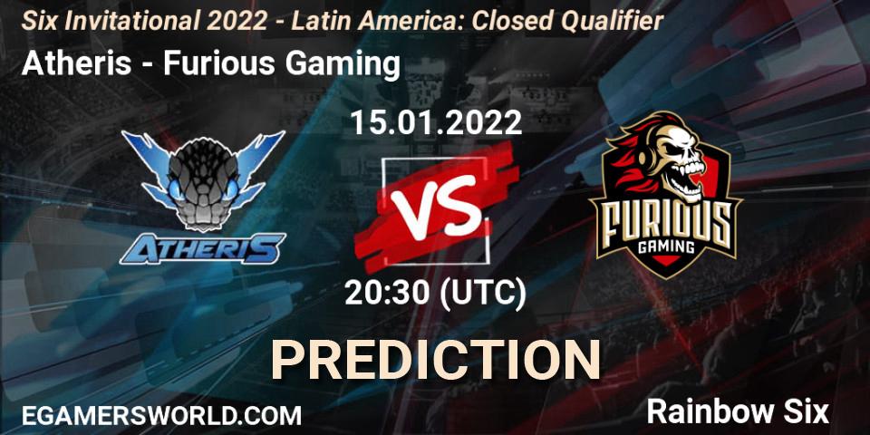 Pronóstico Atheris - Furious Gaming. 15.01.2022 at 20:30, Rainbow Six, Six Invitational 2022 - Latin America: Closed Qualifier