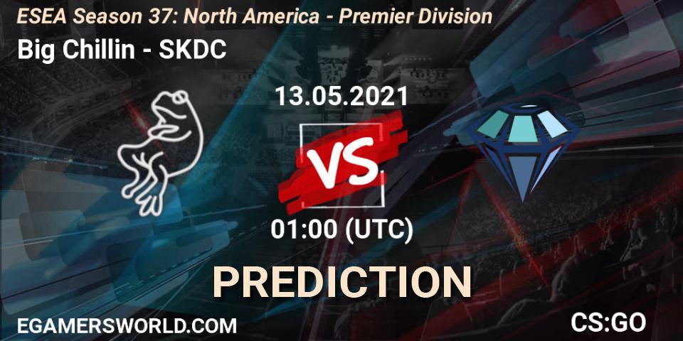 Pronóstico Big Chillin - SKDC. 13.05.2021 at 01:00, Counter-Strike (CS2), ESEA Season 37: North America - Premier Division