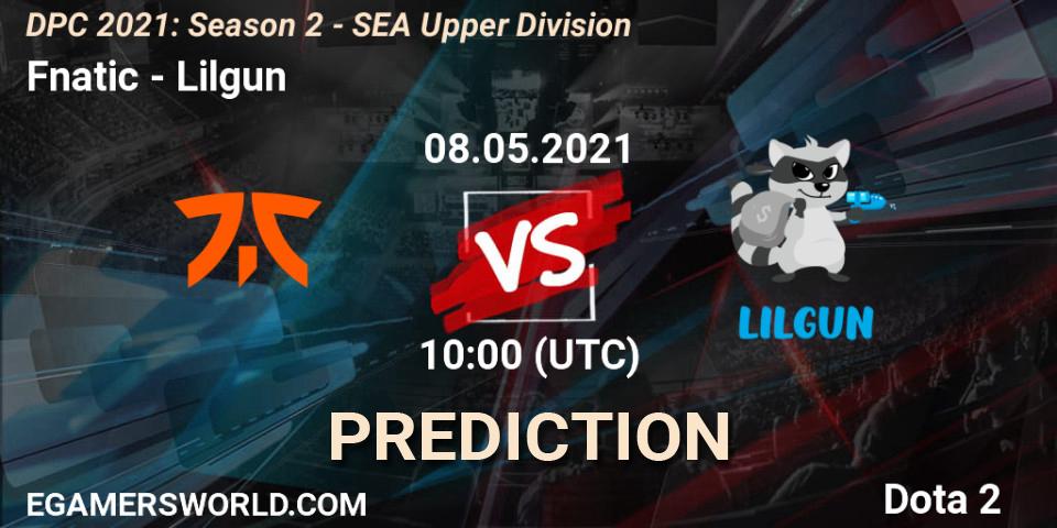 Pronóstico Fnatic - Lilgun. 08.05.21, Dota 2, DPC 2021: Season 2 - SEA Upper Division