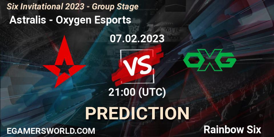 Pronóstico Astralis - Oxygen Esports. 07.02.2023 at 21:15, Rainbow Six, Six Invitational 2023 - Group Stage