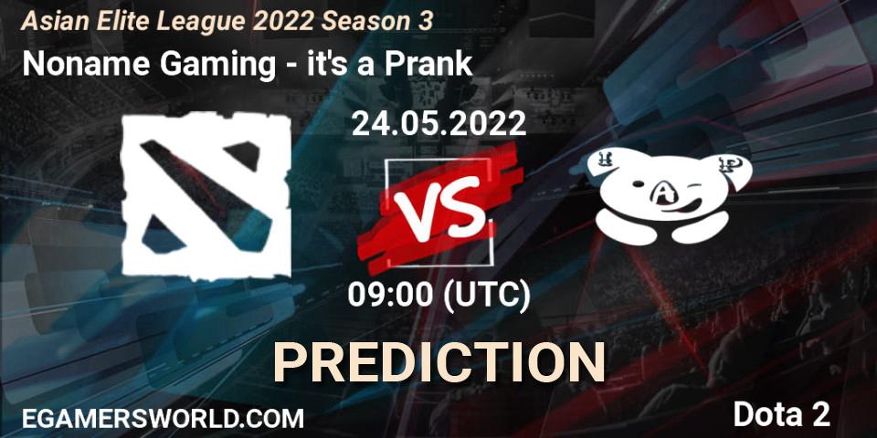 Pronóstico Noname Gaming - it's a Prank. 24.05.2022 at 08:52, Dota 2, Asian Elite League 2022 Season 3