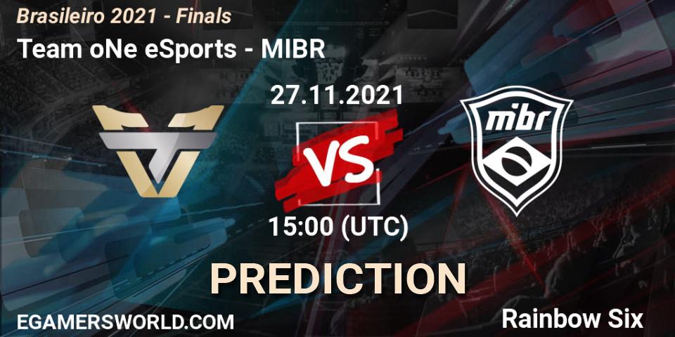 Pronóstico Team oNe eSports - MIBR. 27.11.21, Rainbow Six, Brasileirão 2021 - Finals