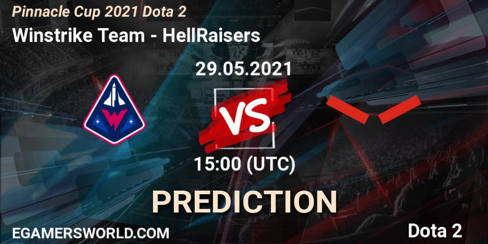 Pronóstico Winstrike Team - HellRaisers. 29.05.2021 at 15:02, Dota 2, Pinnacle Cup 2021 Dota 2