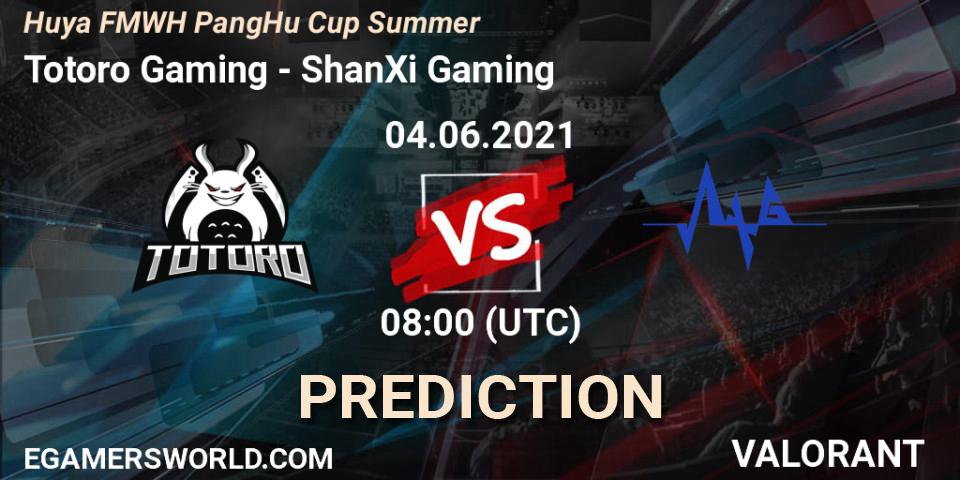 Pronóstico Totoro Gaming - ShanXi Gaming. 04.06.2021 at 08:00, VALORANT, Huya FMWH PangHu Cup Summer