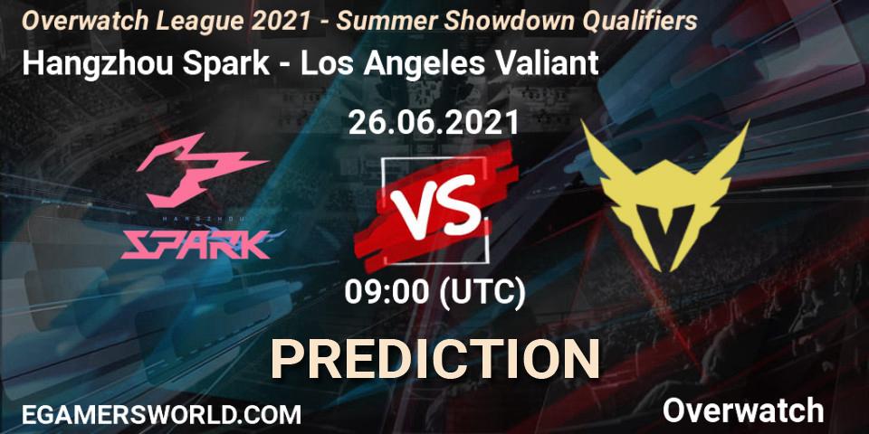 Pronóstico Hangzhou Spark - Los Angeles Valiant. 26.06.21, Overwatch, Overwatch League 2021 - Summer Showdown Qualifiers