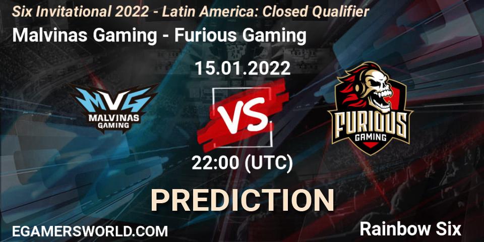 Pronóstico Malvinas Gaming - Furious Gaming. 31.01.2022 at 17:30, Rainbow Six, Six Invitational 2022 - Latin America: Closed Qualifier